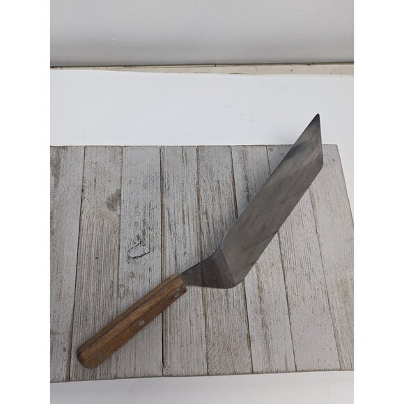 Mundial ZO 4689L Stainless Steel Spatula 15-3/4"L x 4"W Turner Flipper Heavy - Picture 9 of 16